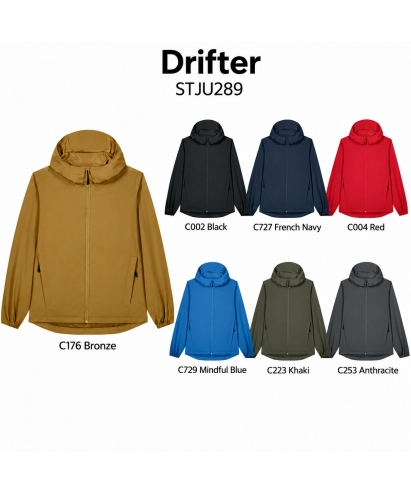 Drifter — unisex ūdensnecaurlaidīga jaka