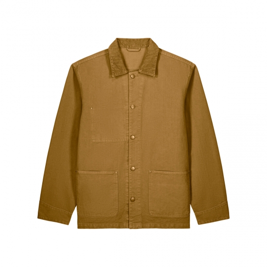 Stanley/Stella Chore Jacket — unisex audekla jaka, 379 g/m² — skats no priekšpuses