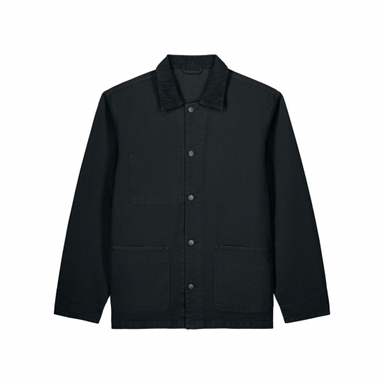 Stanley/Stella Chore Jacket — unisex audekla jaka, 379 g/m² — skats no priekšpuses