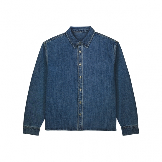 Stanley/Stella Palmer — unisex džinsa virskrekls, 440 g/m² — skats no priekšpuses
