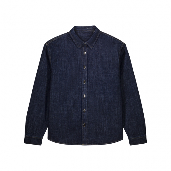Stanley/Stella Palmer — unisex džinsa virskrekls, 440 g/m² — skats no priekšpuses
