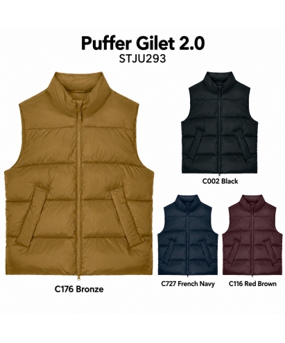 Puffer Gilet 2.0 — unisex siltināta veste