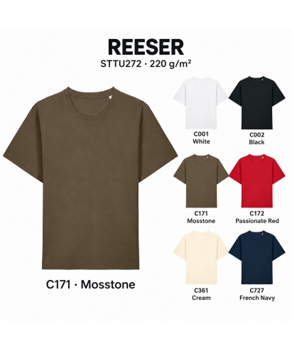Reeser — unisex marškinėliai, 220 g/m²
