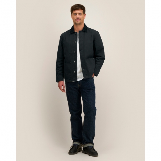 Stanley/Stella Chore Jacket — unisex audekla jaka, 379 g/m² — skats no priekšpuses