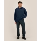 Stanley/Stella Proper — unisex polo džemperis su užtrauktuku, 280 g/m² — vaizdas iš priekio