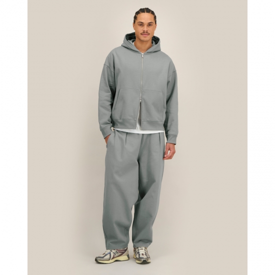 Stanley/Stella Fronter — unisex džemperis su gobtuvu ir užtrauktuku, 400 g/m² — vaizdas iš priekio