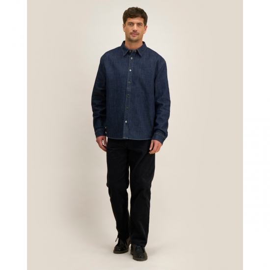 Stanley/Stella Palmer — unisex džinsa virskrekls, 440 g/m² — skats no priekšpuses