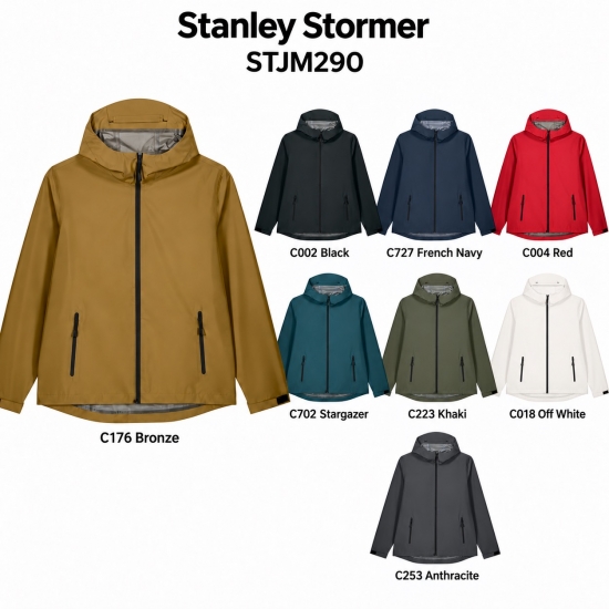 Stanley/Stella Stanley Stormer — vīriešu ūdensnecaurlaidīga jaka — skats no priekšpuses