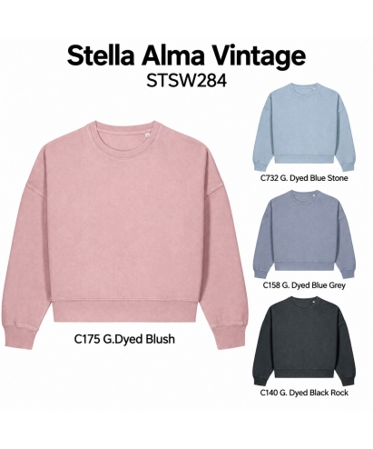 Stella Alma Vintage — moteriškas džemperis, 320 g/m²
