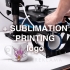 + sublimācijas druka CMYK uz traukiem