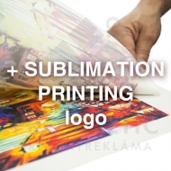 + sublimācijas druka CMYK A4 uz tekstila