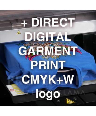 + tiešā digitālā druka CMYK A3 bez PVN (uz balta auduma) 